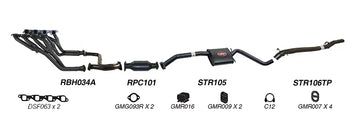 Redback Exhaust 2 1/2" Complete System for Holden Calais (09/1991 - 1995), Commodore (09/1991 - 1995) - Brixton 4x4 - Buy Online Now!